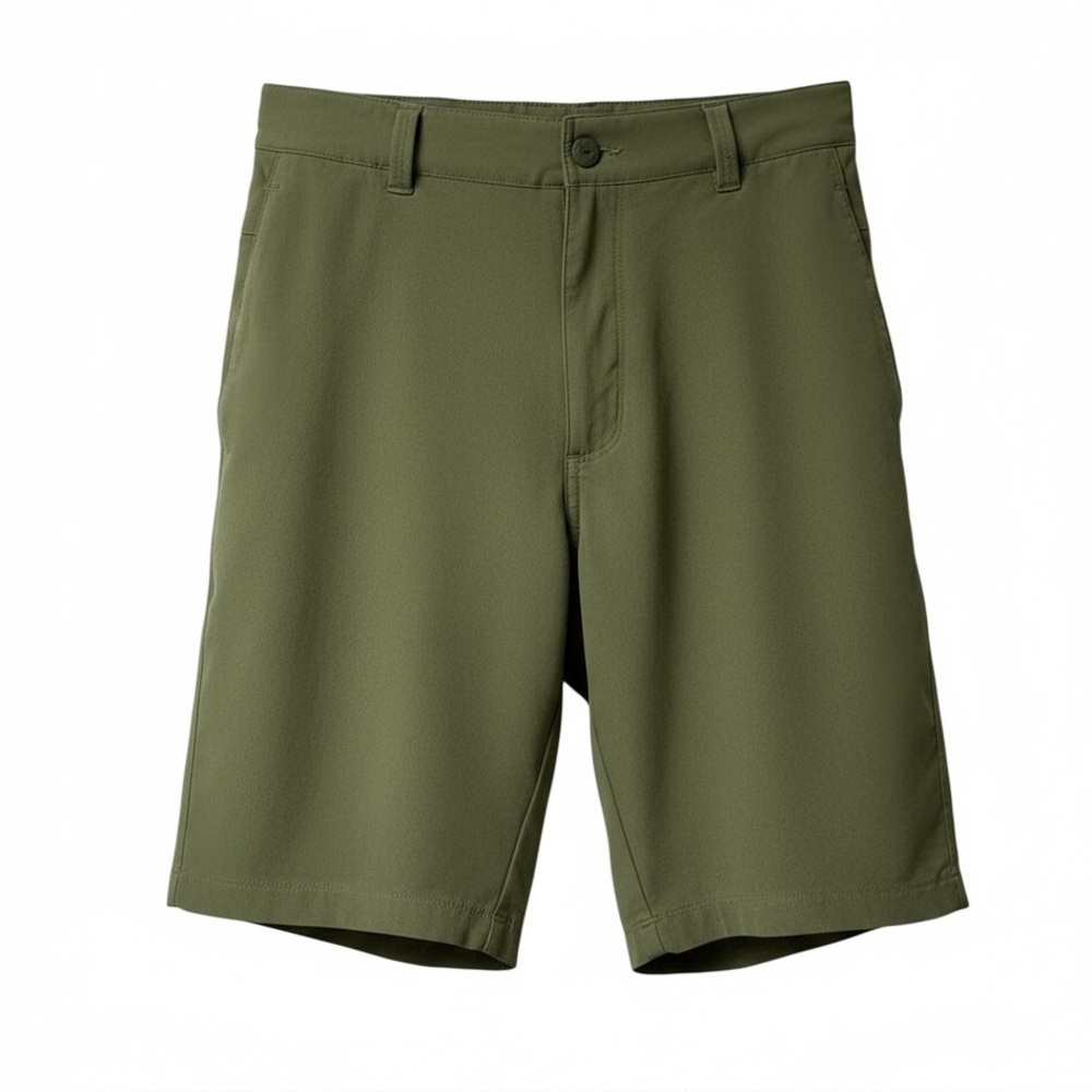 The North Face Men’s Olive Green Performance Hiking Camping Fishing 9” Shorts 36